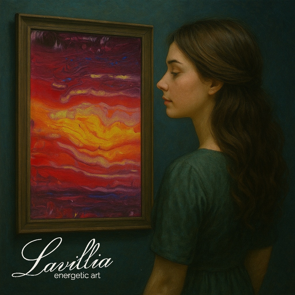 Energetisiertes Gemälde von Lavillia - Das Glühen des Morgens I