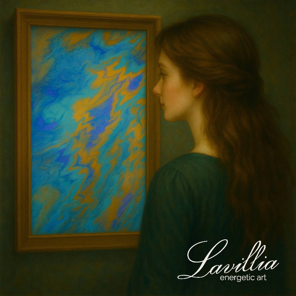 Energetisiertes Gemälde von Lavillia - Energie des Aufbruchs I