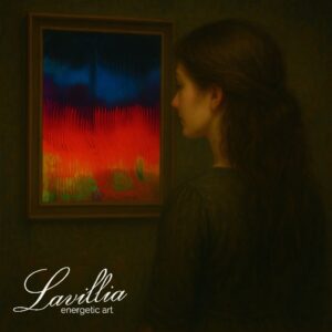 Energetisiertes Gemälde von Lavillia – Feuriges Leuchten
