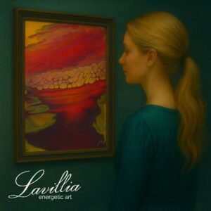 Energetisiertes Gemälde von Lavillia – Fluss des Feuers
