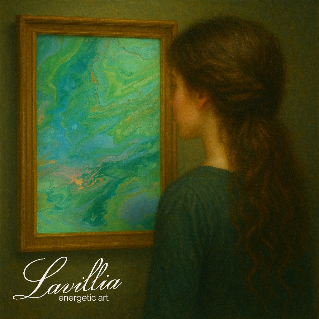 Energetisiertes Gemälde von Lavillia - Frischer Wind