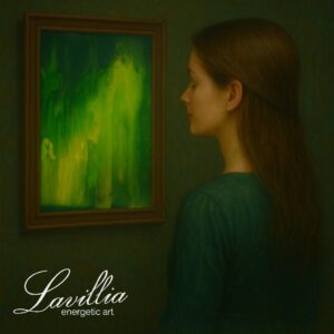 Energetisiertes Gemälde von Lavillia – Grünes Moos