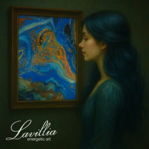 Energetisiertes Gemälde von Lavillia - Kupferschimmer