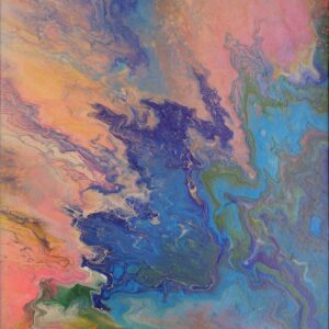 Energetisiertes Gemälde von Lavillia – Fluss der Zeit