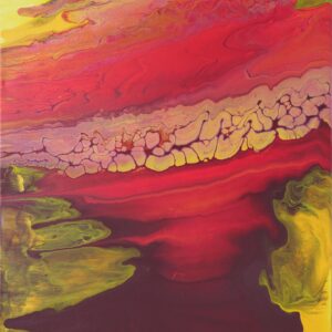 Energetisiertes Gemälde von Lavillia – Fluss des Feuers