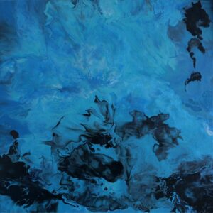 Energetisiertes Gemälde von Lavillia – Blaue Träume