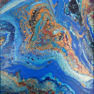 Energetisiertes Gemälde von Lavillia – Kupferschimmer