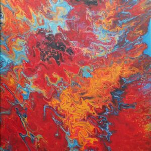 Energetisiertes Gemälde von Lavillia – Kalte Glut I