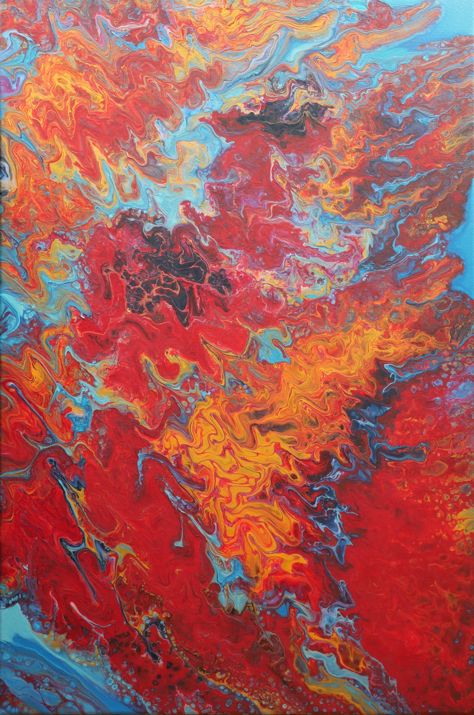 Energetisiertes Gemälde von Lavillia - Kalte Glut I – Bild 2