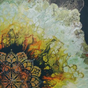 Energetisiertes Gemälde von Lavillia – Zentrum der Balance